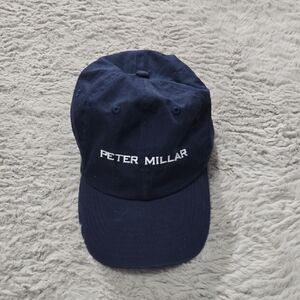 Peter Millar Navy Blue cotton Baseball Cap